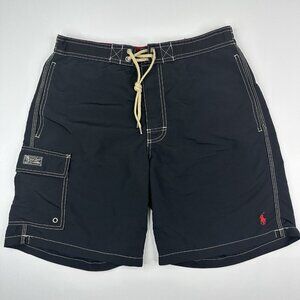 Polo Ralph Lauren Men's Polo Black Kailua Swim Trunk Resort Board Short W31/L8.5